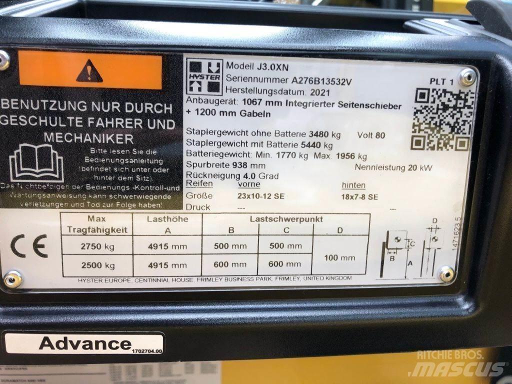 Hyster J 3.0 XN Električni viličari