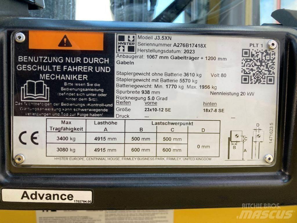 Hyster J 3.5 XN Električni viličari