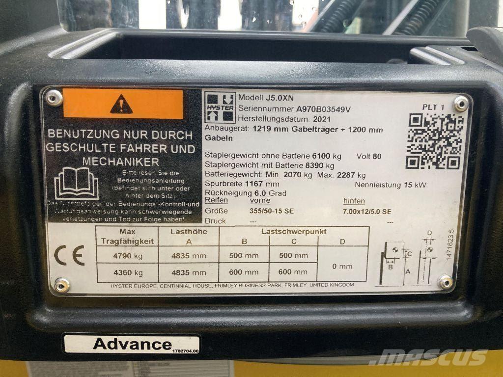 Hyster J 5.0 XN Električni viličari