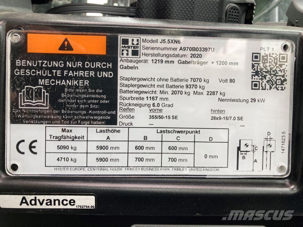 Hyster J 5.5 XN6 Električni viličari