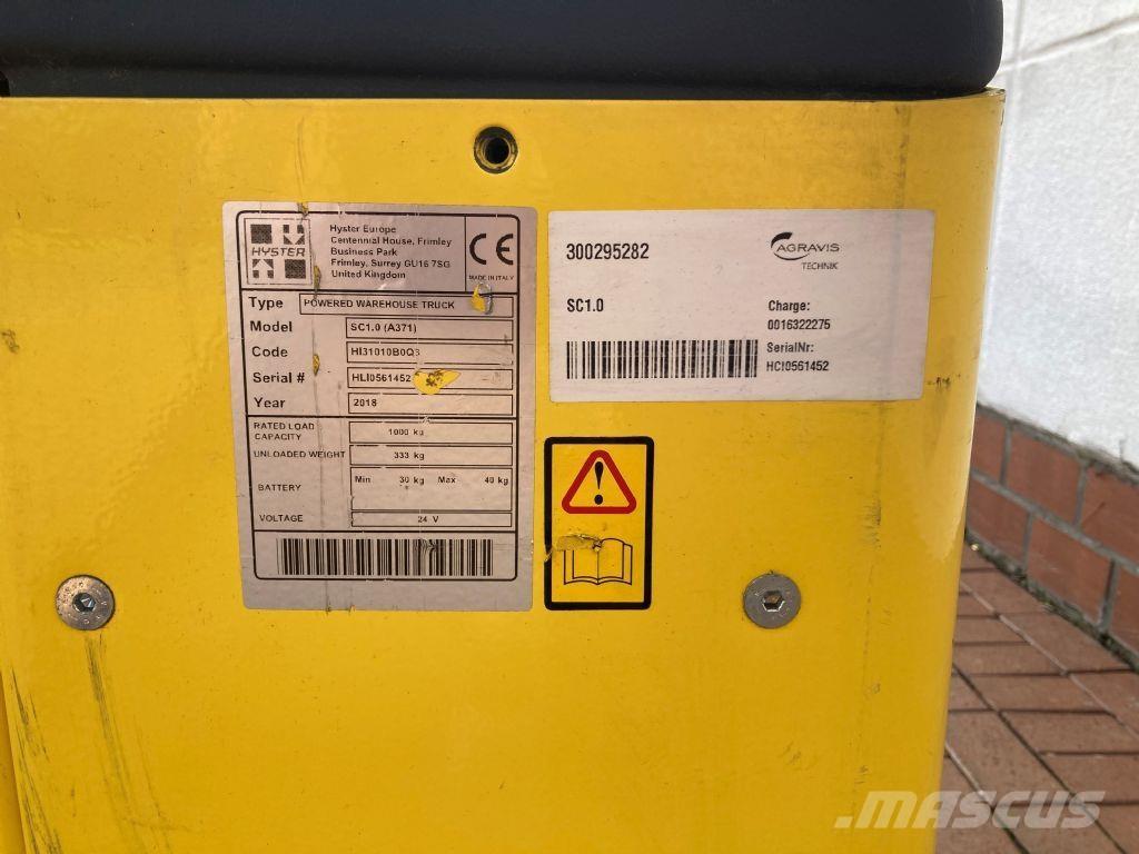 Hyster SC 1.0 Ručni električni viličar