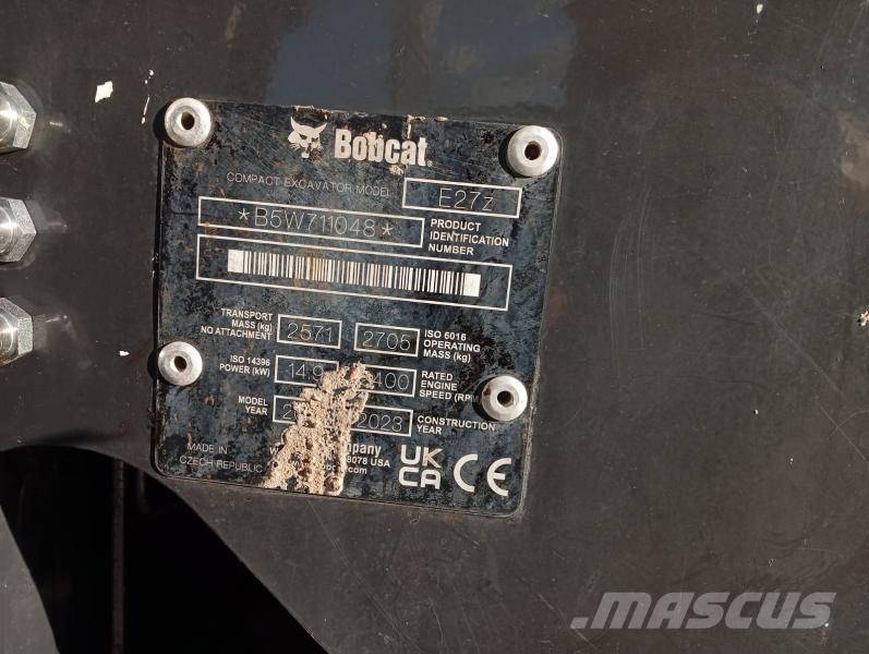 Bobcat E27Z Mini bageri <7t