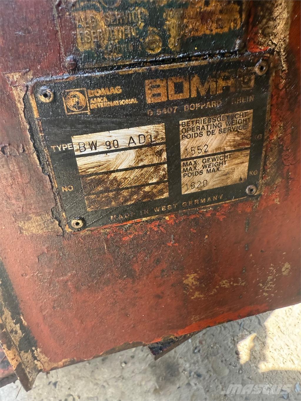 Bomag BW90 Valjci sa dvojnim bubnjem