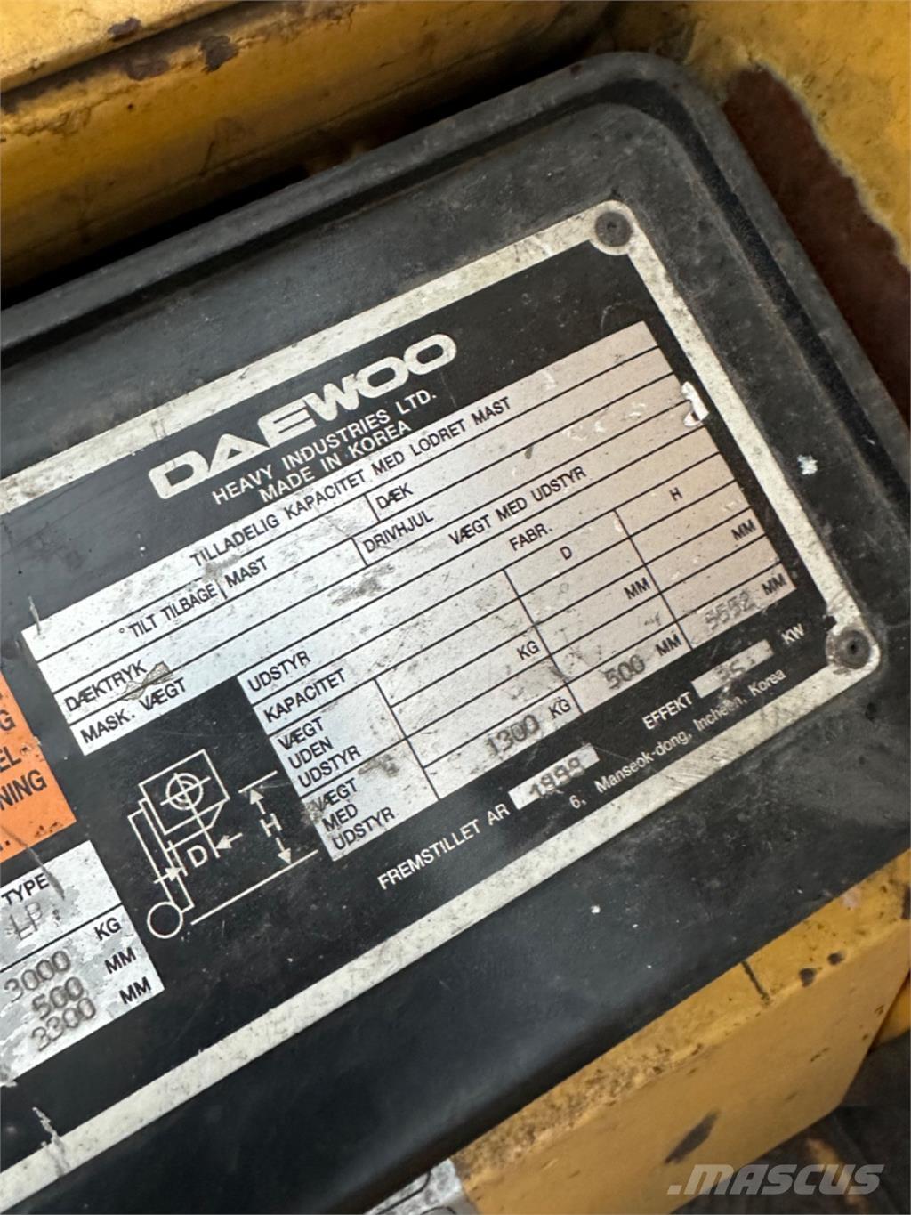Daewoo G30E Plinski viličari