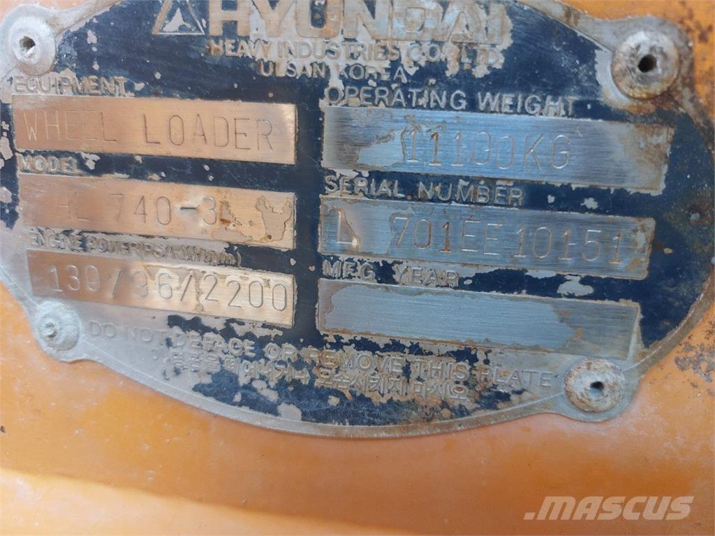 Hyundai HL740-3 Utovarivači na kotačima