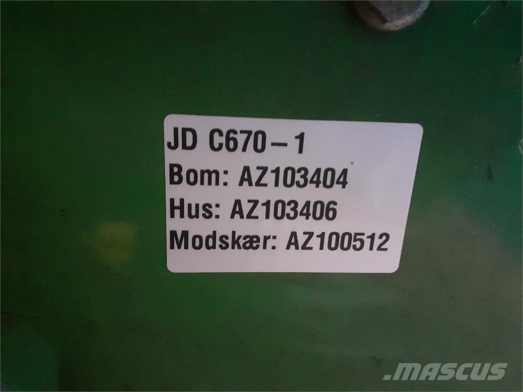 John Deere C670 Dodatna oprema za kombajne