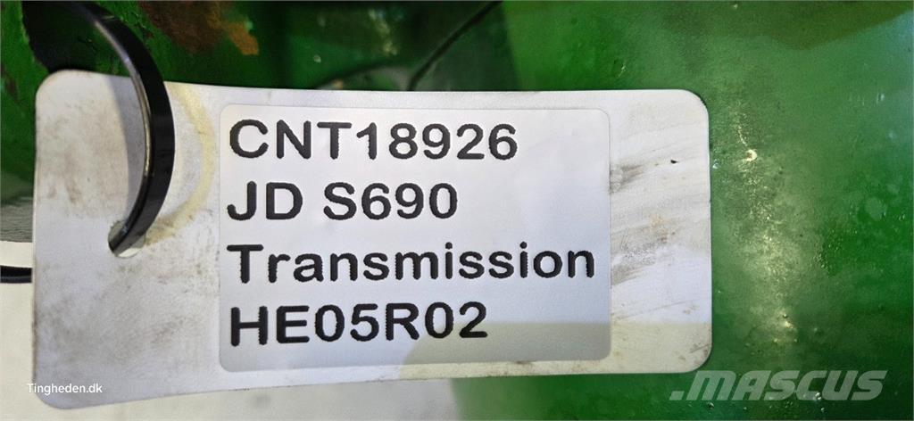 John Deere S690 Mjenjač