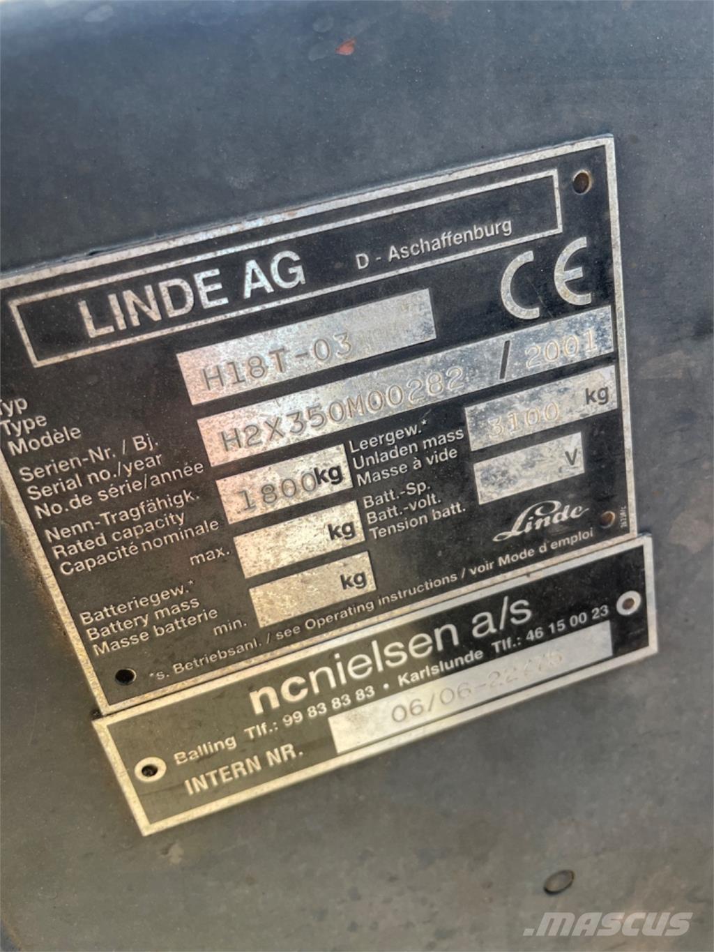Linde H18T Plinski viličari