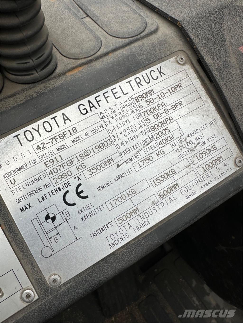 Toyota FG18 Plinski viličari