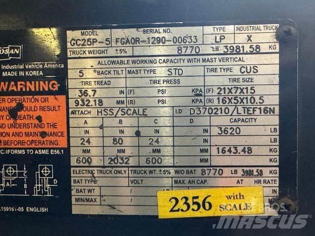 Doosan GC25P-5 Viličari - ostalo
