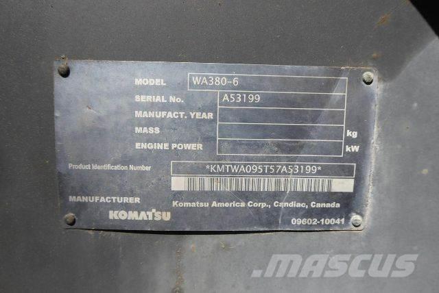 Komatsu WA380-6 Utovarivači na kotačima