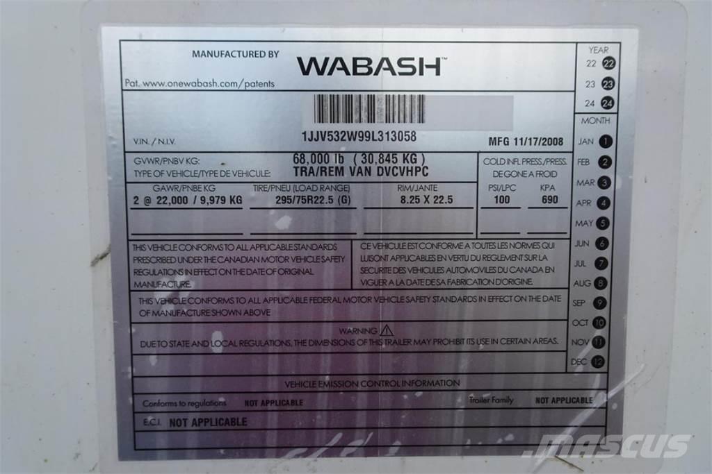 Wabash DVCVHPC Sanduk prikolice