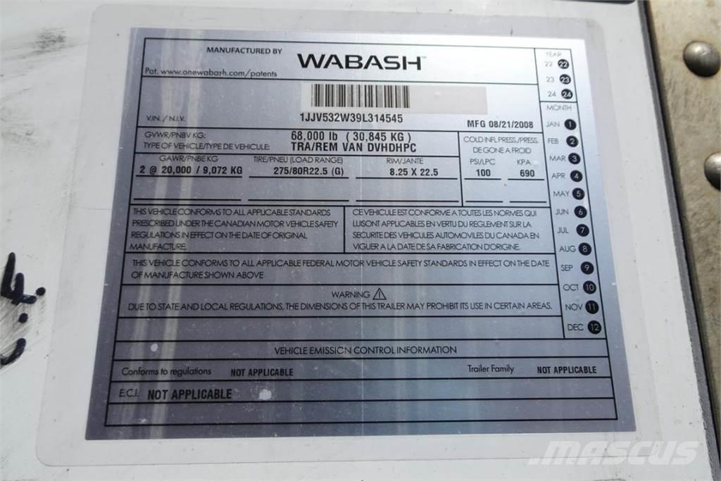 Wabash DVHDHPC Sanduk prikolice