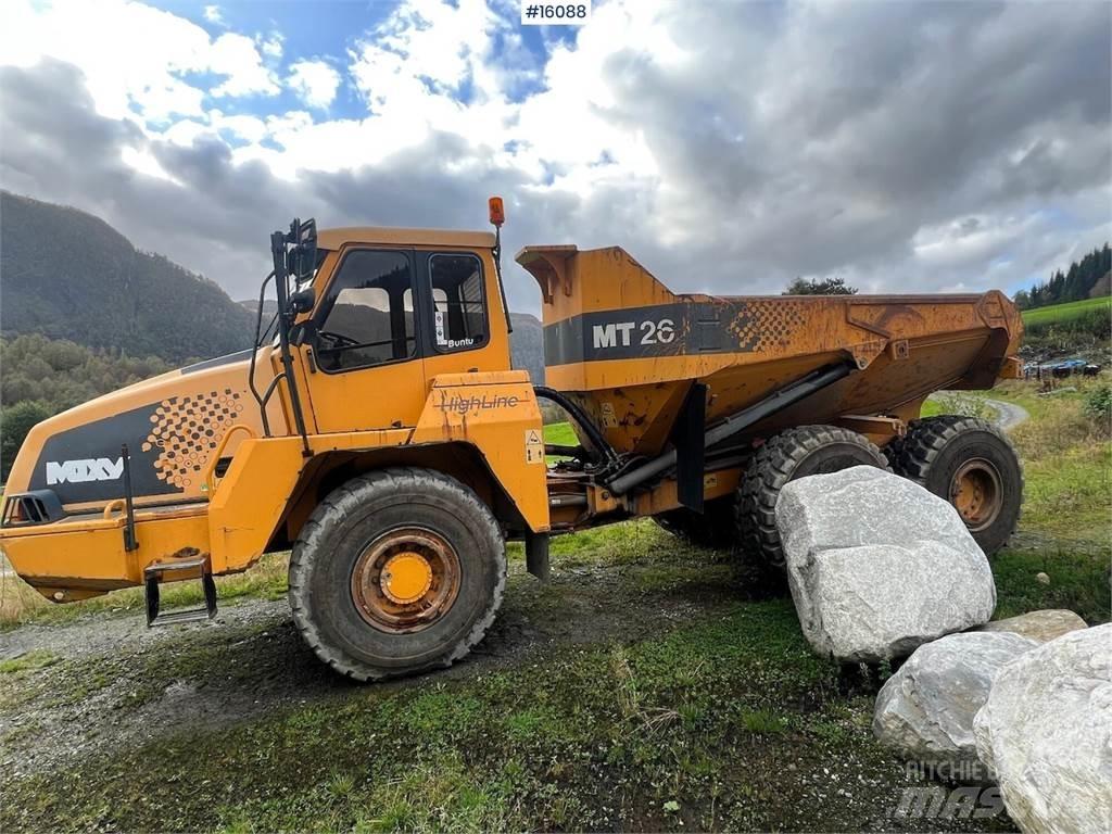 Moxy MT26 dumper. Demperi za gradilišta