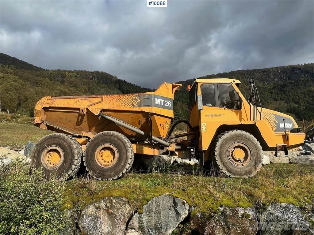 Moxy MT26 dumper. Demperi za gradilišta