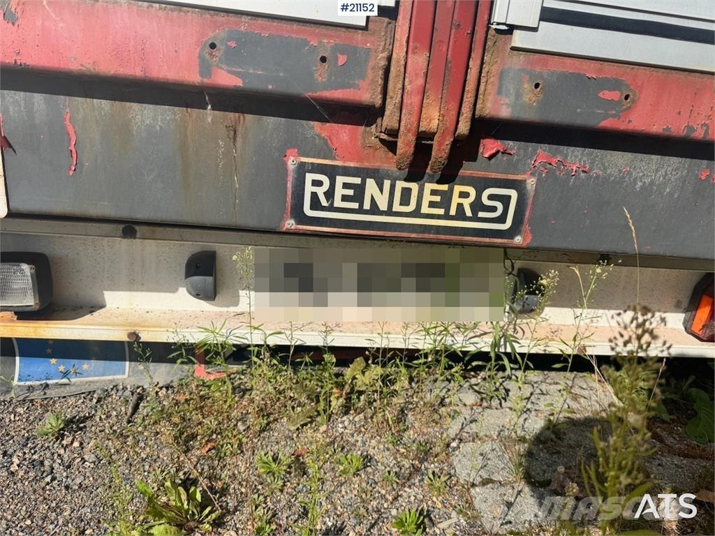 Renders trailer. Prikolice platforme/otvoreni sanduk