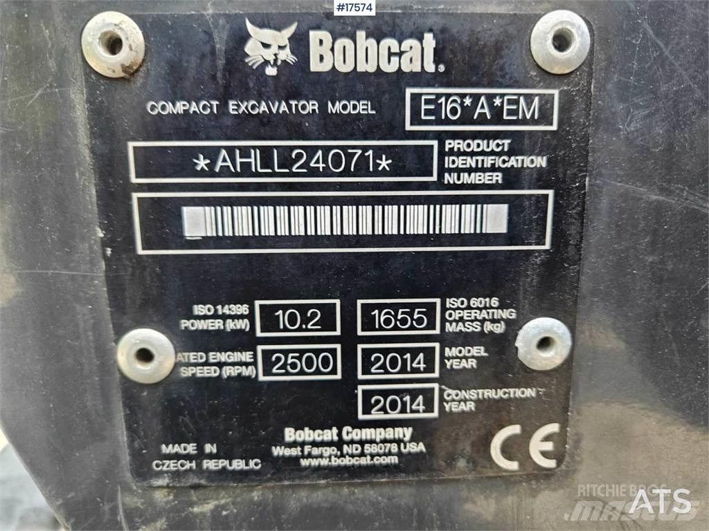 Bobcat E16 Mini bageri <7t