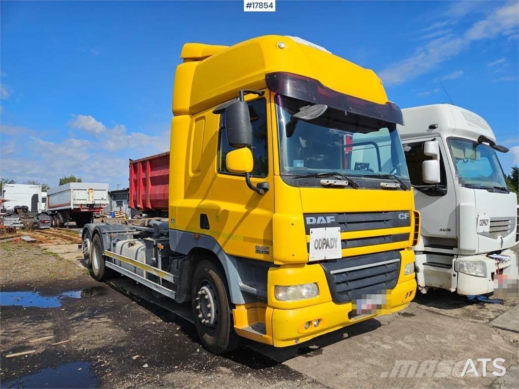 DAF CF 85.410 Rol kiper kamioni s kukama za dizanje