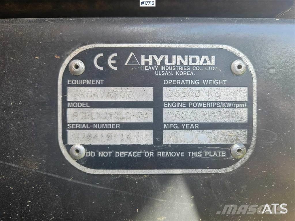 Hyundai 250 LC- 7A Bageri gusjeničari