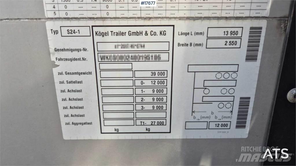 Kögel S-24 Poluprikolice sa ceradom