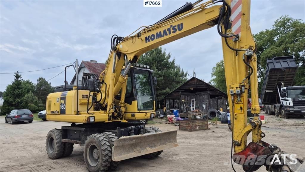 Komatsu PW 160 Bageri na kotačima