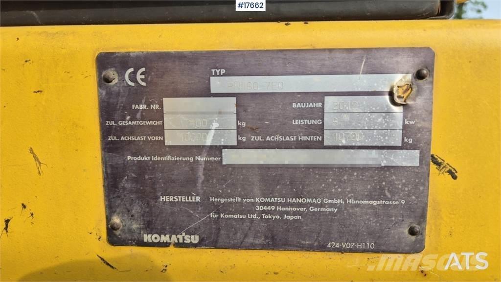 Komatsu PW 160 Bageri na kotačima
