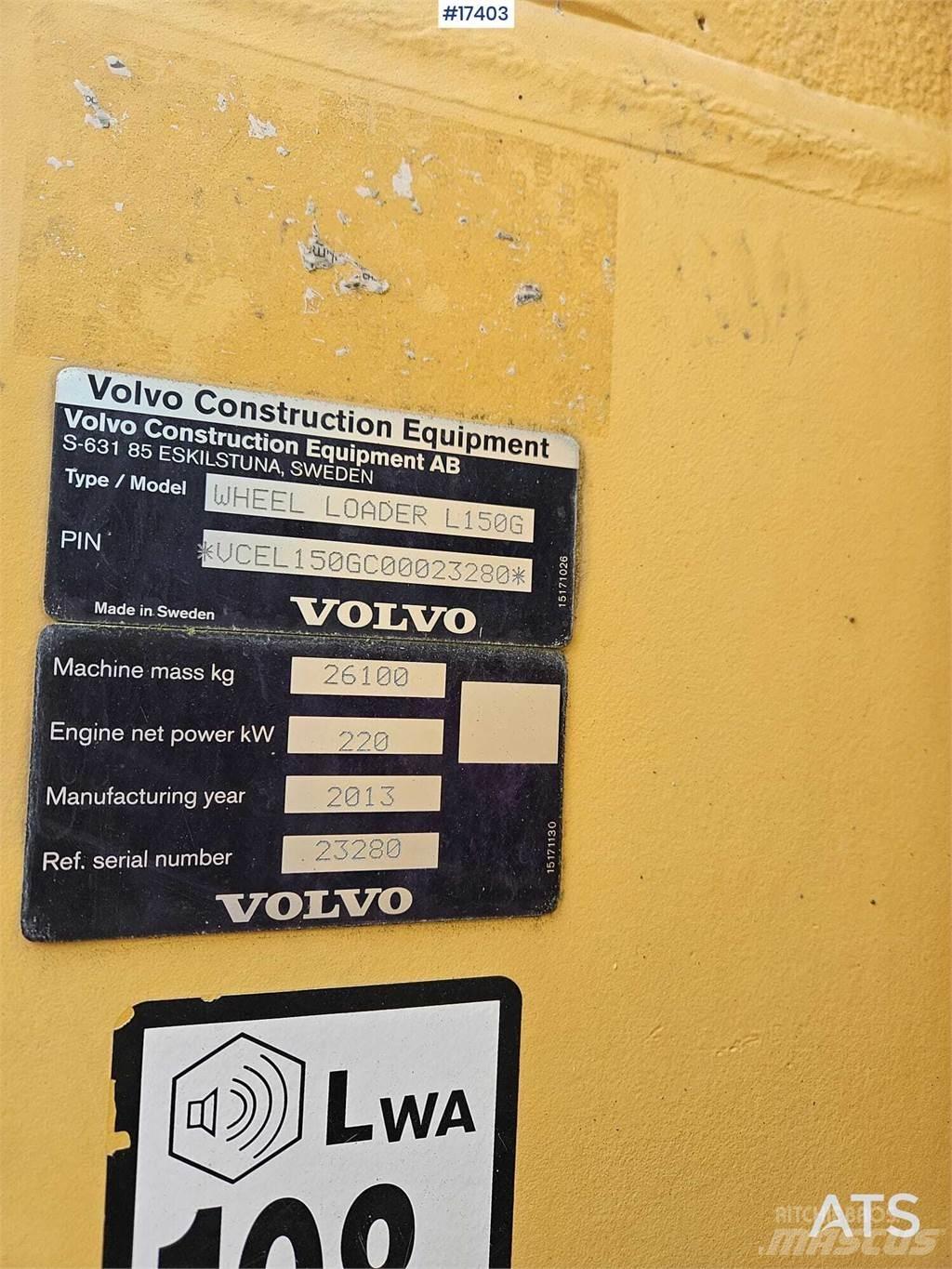 Volvo L150G Utovarivači na kotačima