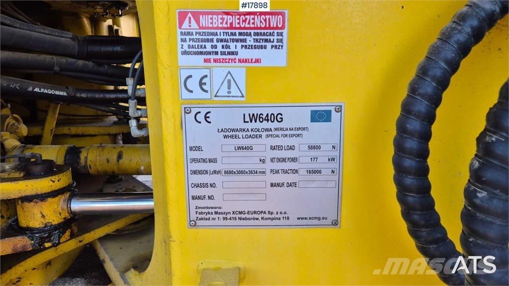 XCMG LW 640 G Utovarivači na kotačima
