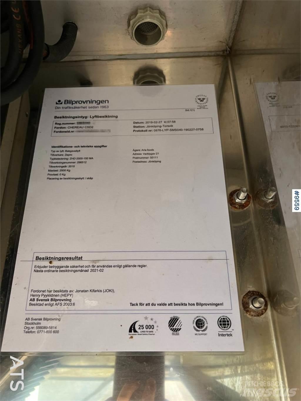 Chereau CSD2 Kontejnerske poluprikolice