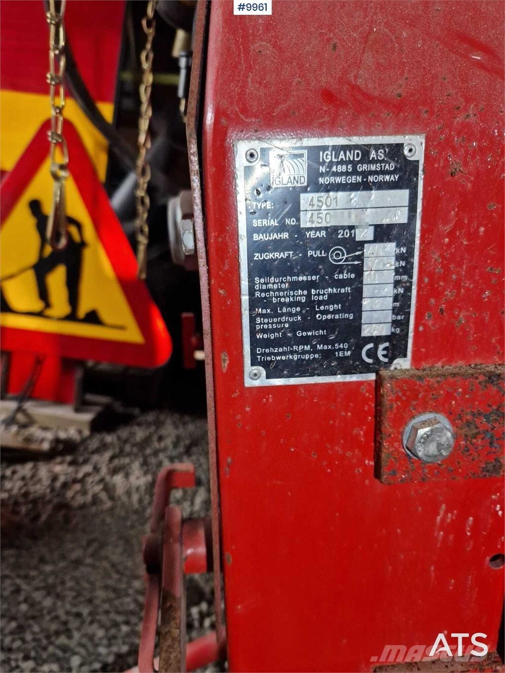 Igland luning winch Građevinarstvo – ostalo