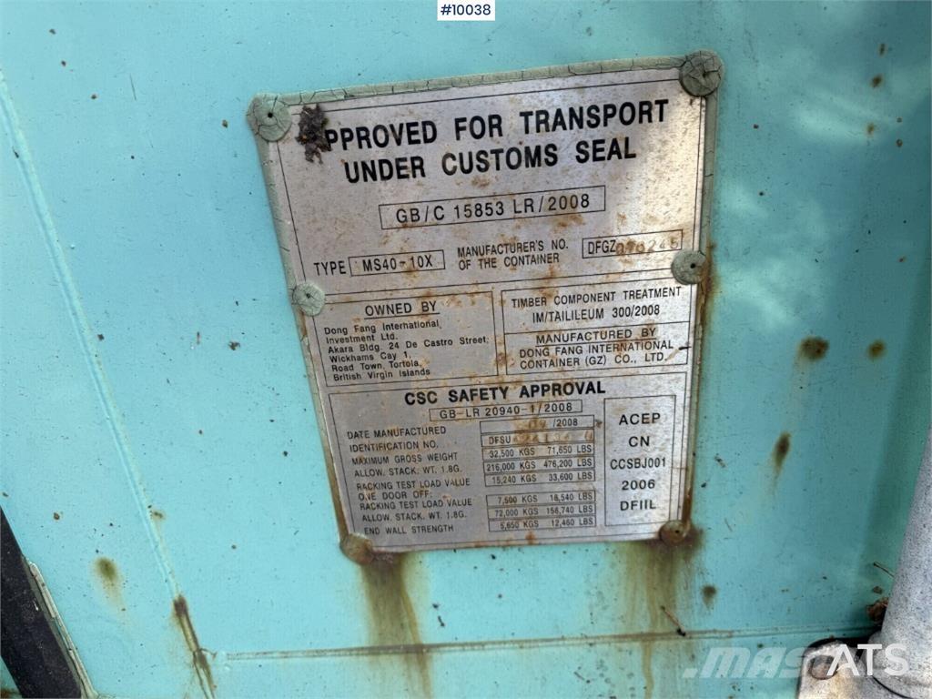  MS40-10X MS40-10X Specijalni kontejneri