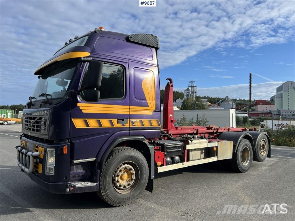 Volvo FM-380 6*2 Rol kiper kamioni s kukama za dizanje
