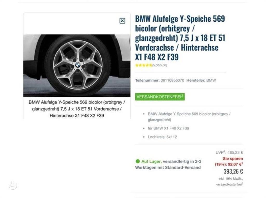 BMW X1 x2 Gume, kotači i naplatci
