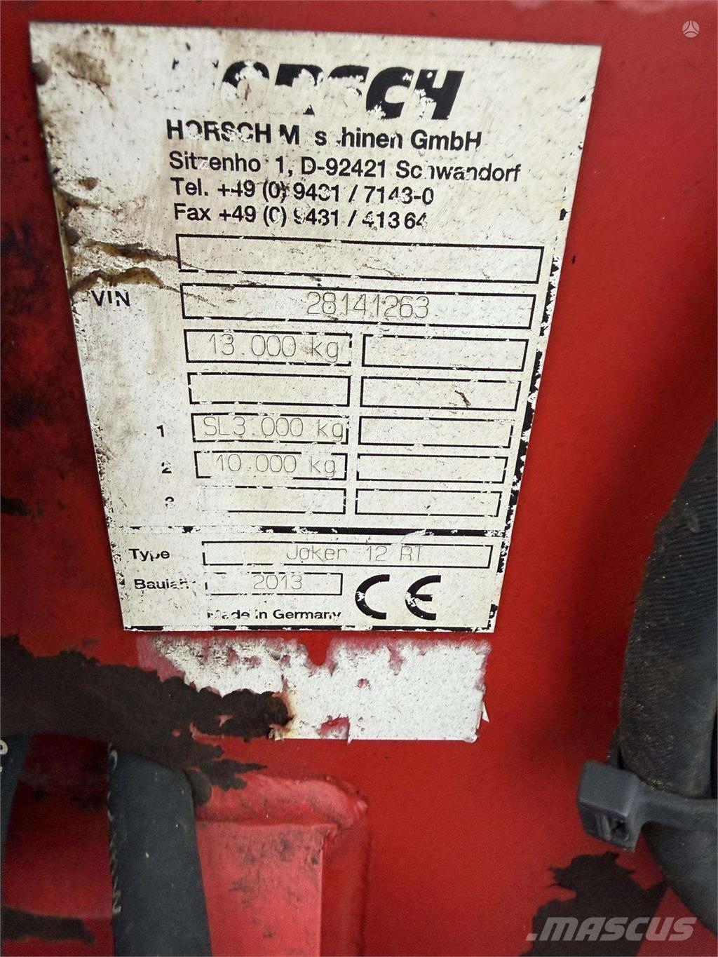 Horsch Joker 12RT Sjetvospremači