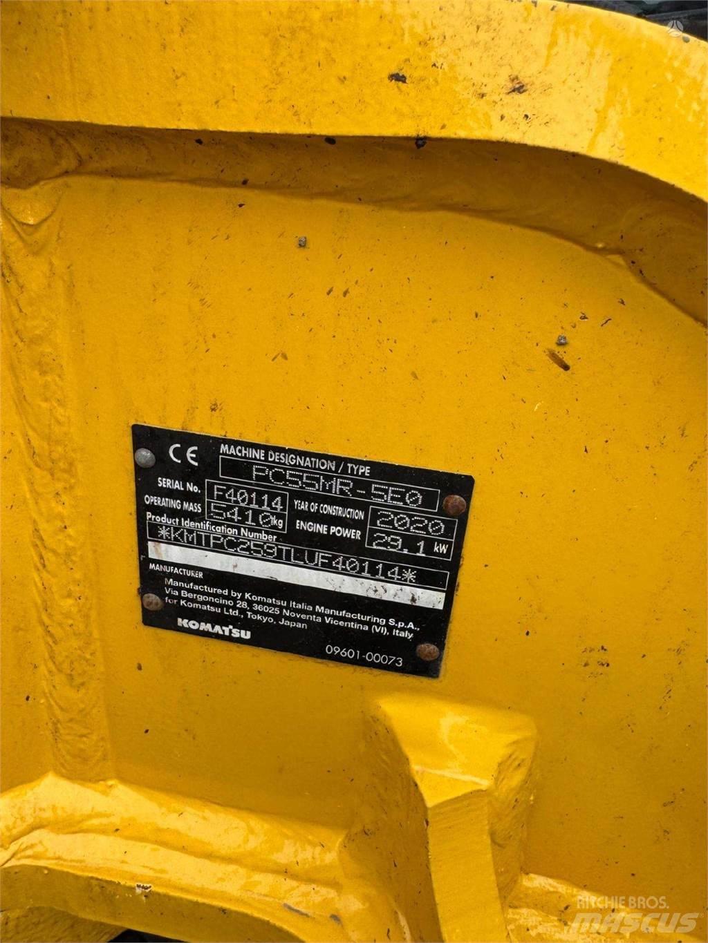 Komatsu PC55MR-5 Bageri gusjeničari