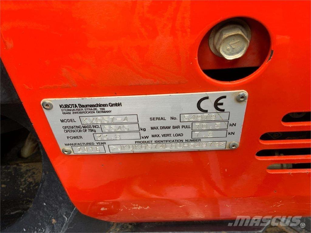 Kubota KX057-4 Bageri gusjeničari