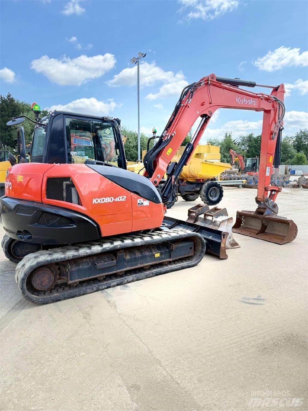 Kubota KX080-4 Bageri gusjeničari