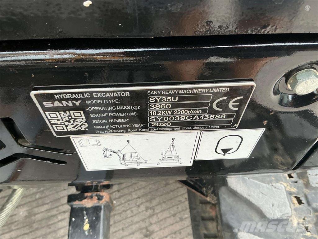 Sany SY35U Bageri gusjeničari