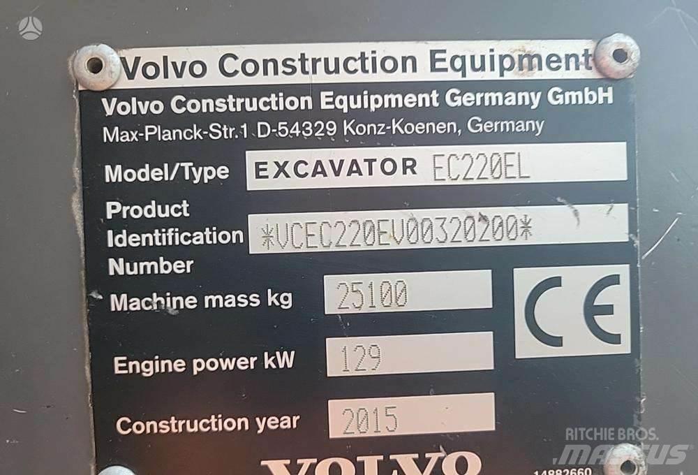 Volvo EC220E Bageri gusjeničari