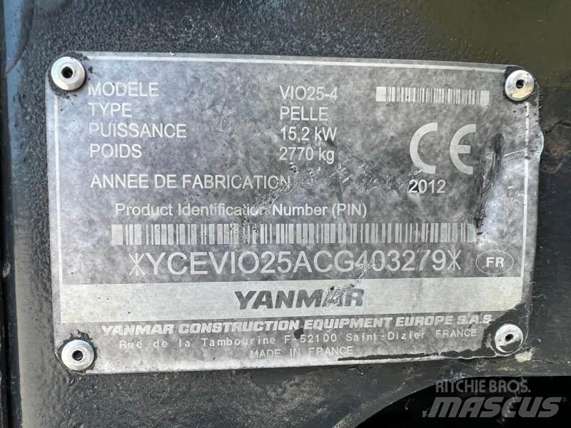 Yanmar ViO25 Mini bageri <7t