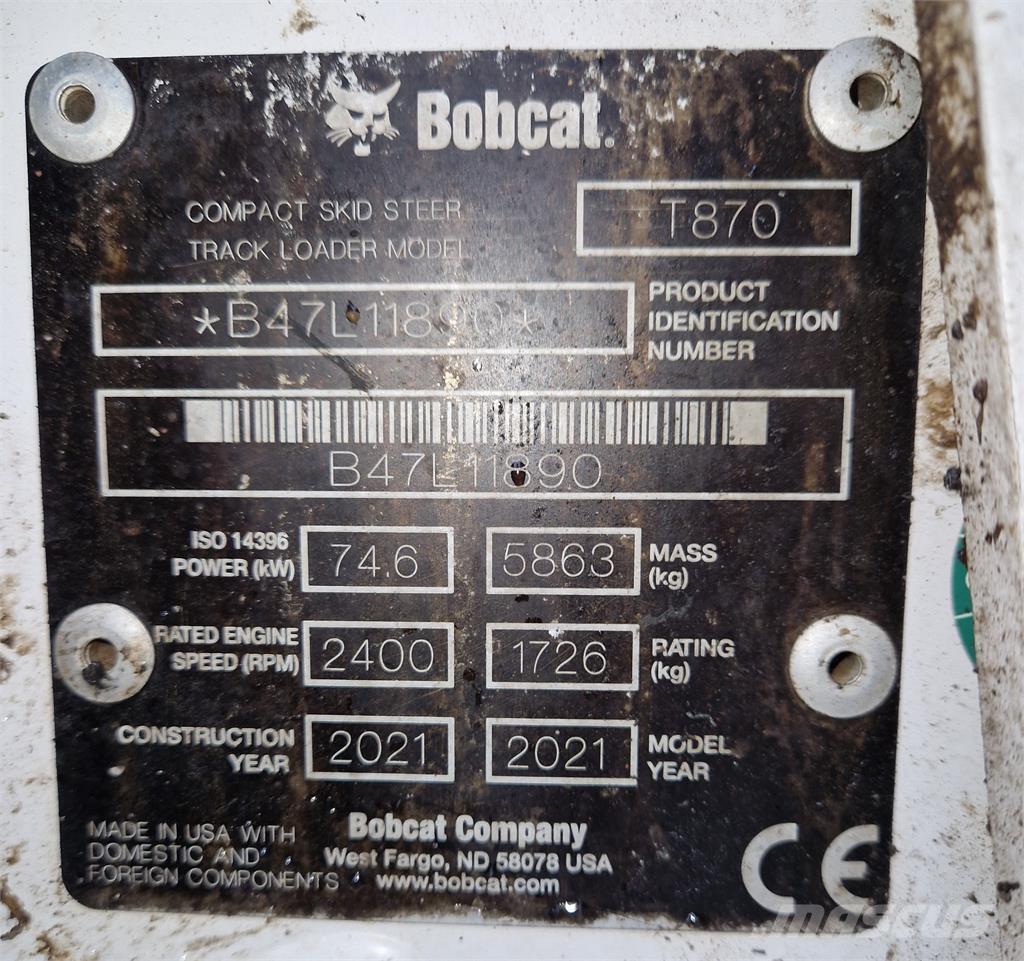 Bobcat T870 Skid steer mini utovarivači
