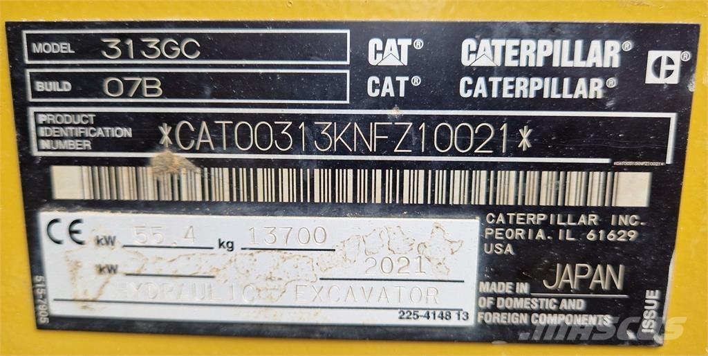 CAT 313GC Bageri gusjeničari