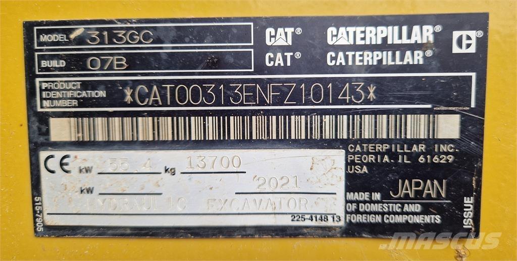 CAT 313GC Bageri gusjeničari