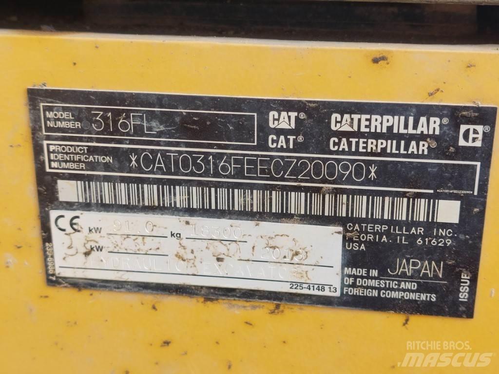 CAT 316FL Bageri gusjeničari