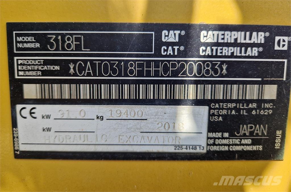 CAT 318FL Bageri gusjeničari