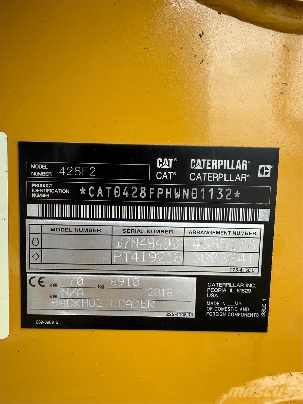 CAT 428F2 Utovarni rovokopači