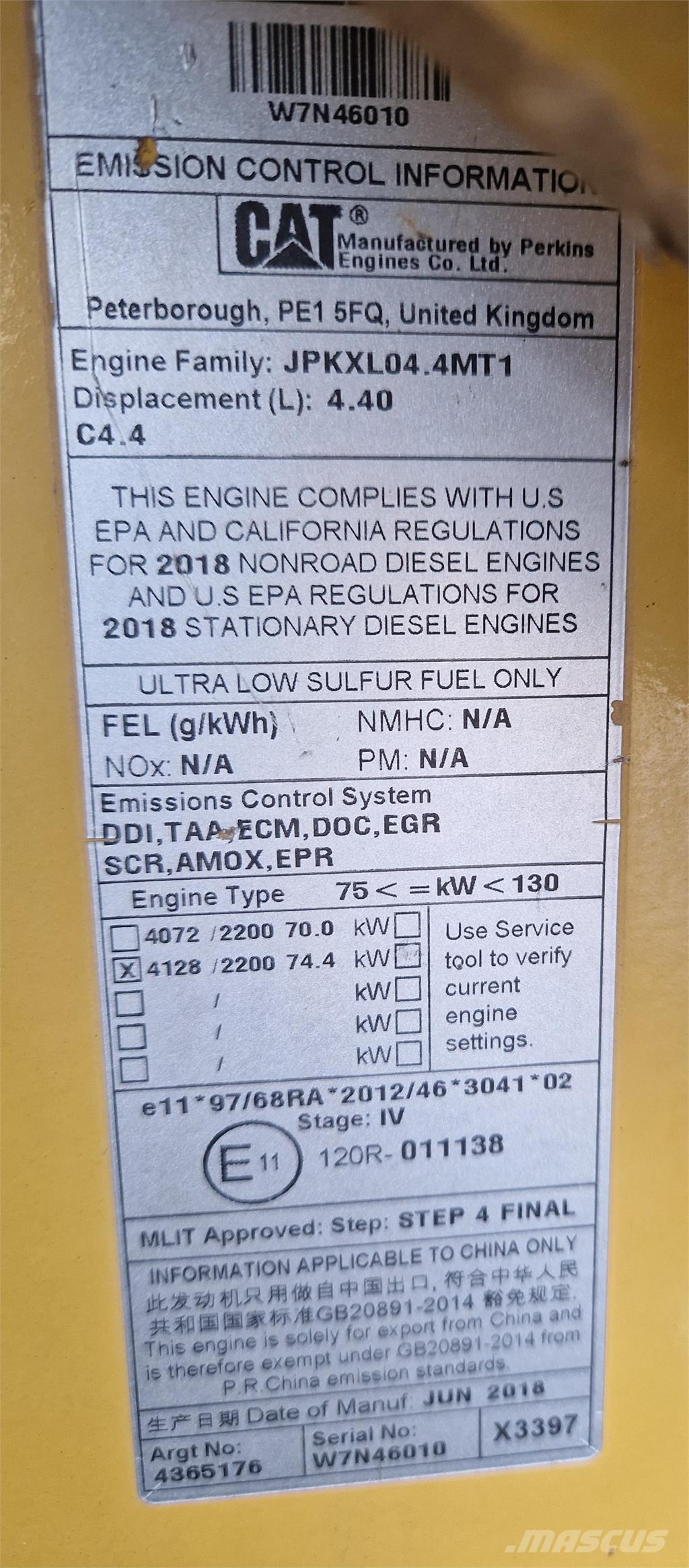 CAT 434F2 Utovarni rovokopači