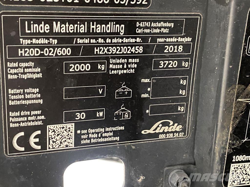 Linde H20D-02/600 Dizelski viličari