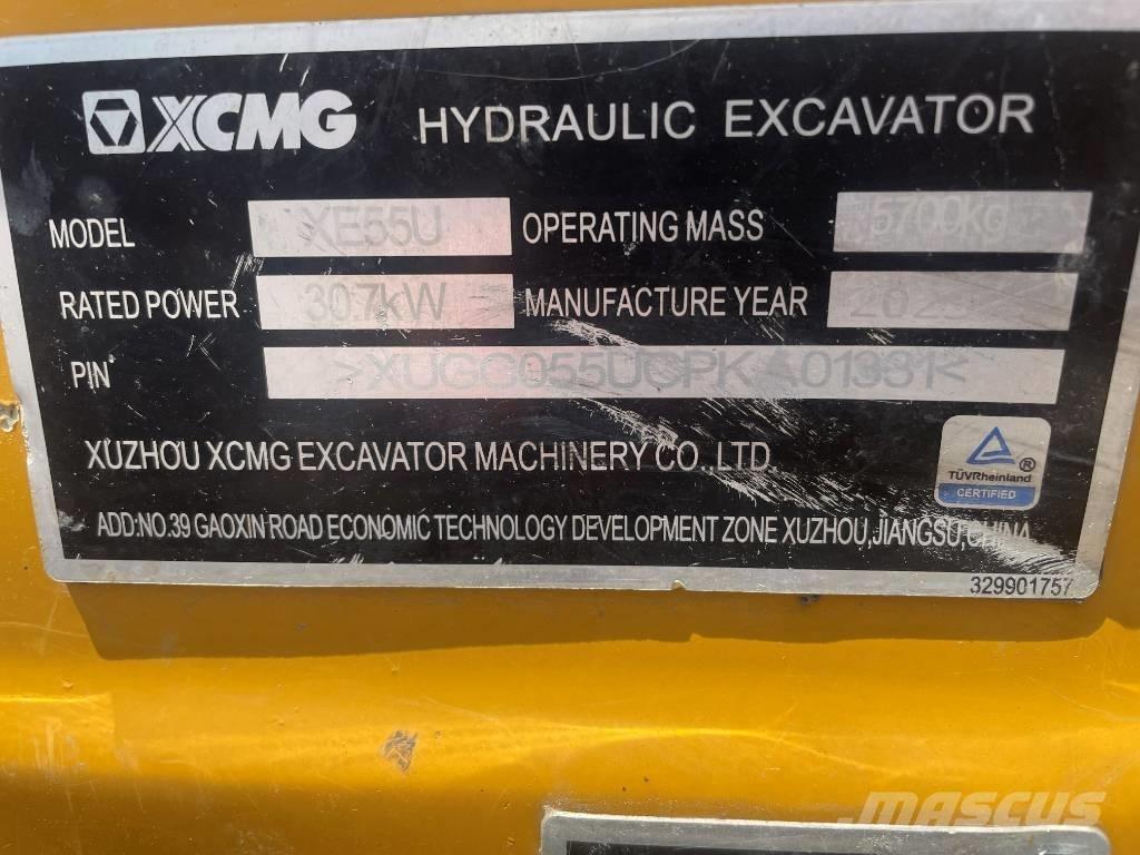 XCMG XE 55 U Mini bageri <7t