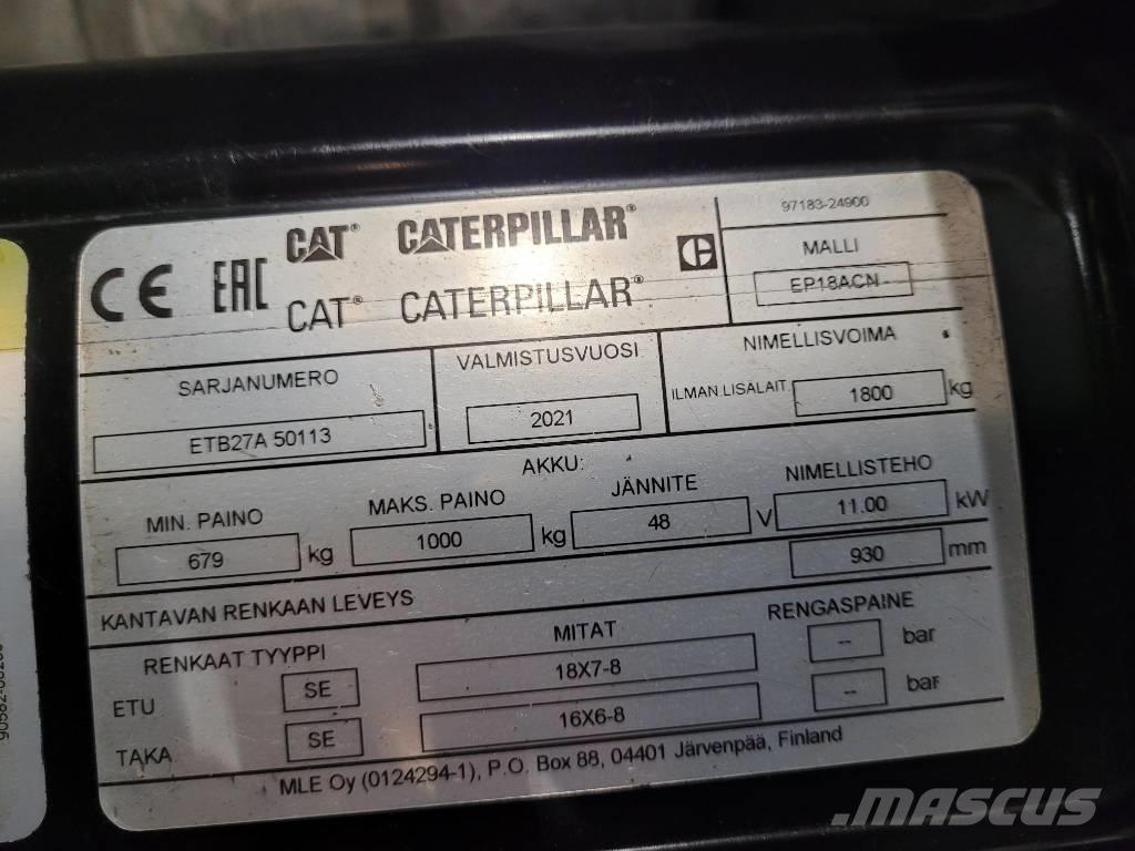 CAT EP18 ACN Električni viličari